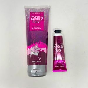 BBW Twisted Peppermint Body Cream and Hand Cream